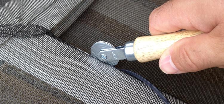 metal screen door repair in Mountain View